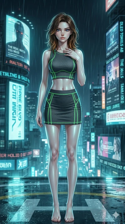 score_9, masterpiece, best quality, ultra-detailed, high-budget anime keyframe, editorial fashion photography, tasteful artistic composition, Korean woman. cowboy shot from the thighs up, character and outfit filling the frame for maximum editorial p