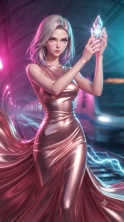 score_9, masterpiece, best quality, ultra-detailed, high-budget anime keyframe, editorial fashion photography, tasteful artistic composition, realistic cosplay photography, Caucasian woman, strictly human ears. close-up cowboy shot from the waist and