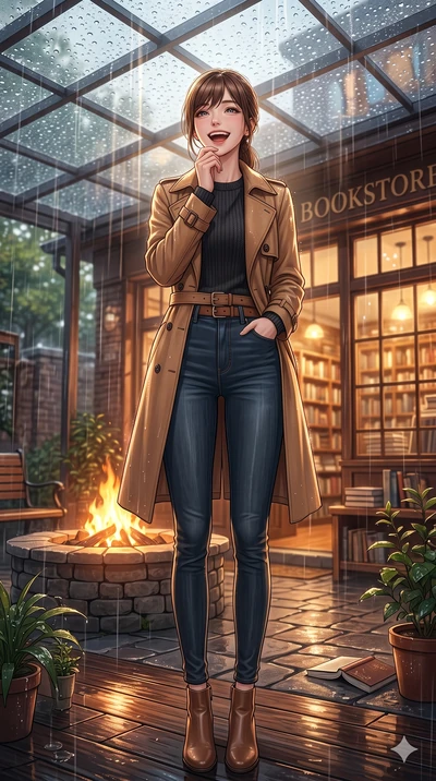 score_9, masterpiece, best quality, ultra-detailed, high-budget anime keyframe, vibrant anime aesthetic, Korean woman. low angle full-body shot from head to toe showing her feet, filling the entire 9:16 vertical frame with her statuesque presence, st