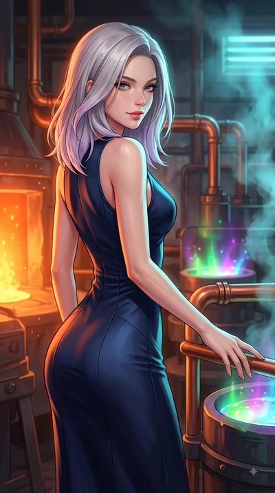 score_9, masterpiece, best quality, ultra-detailed, high-budget anime keyframe, editorial fashion photography, tasteful artistic composition, Caucasian woman woman. close-up cowboy shot from the waist and thighs up, the character dominates the compos