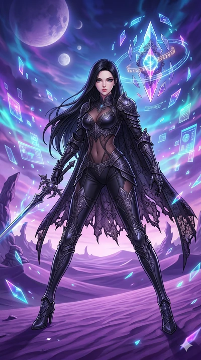 score_9, masterpiece, best quality, ultra-detailed, high-budget anime movie keyframe, cinematic anime lighting, intricate line art, Caucasian (strictly human ears) woman. Dynamic full-body shot stretching the vertical silhouette across the 9:16 frame