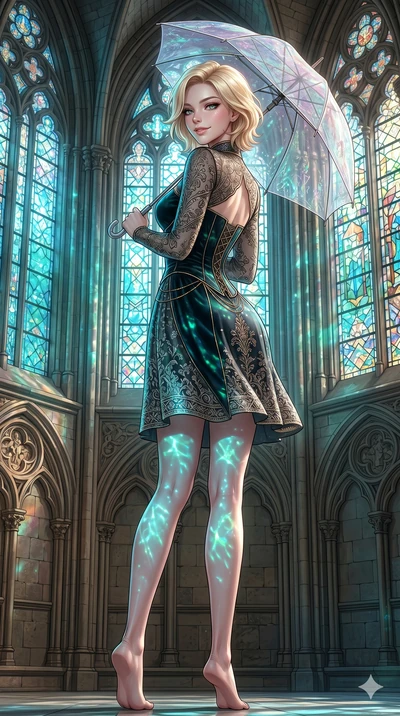 score_9, masterpiece, best quality, ultra-detailed, high-budget anime keyframe, editorial fashion photography, tasteful artistic composition, Caucasian woman, strictly human ears. cowboy shot from the thighs up, character and outfit filling the frame