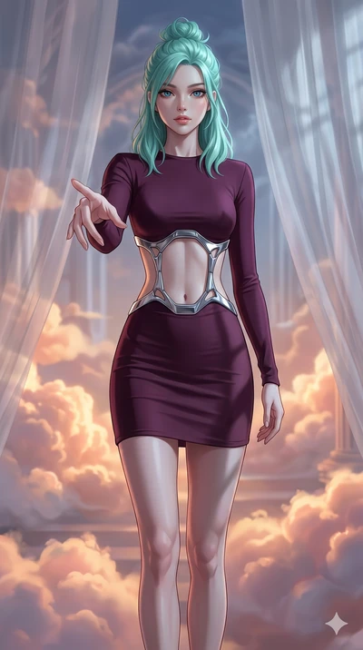 score_9, masterpiece, best quality, ultra-detailed, high-budget anime keyframe, editorial fashion photography, tasteful artistic composition, Japanese woman. cowboy shot from the thighs up, character and outfit filling the frame for maximum editorial