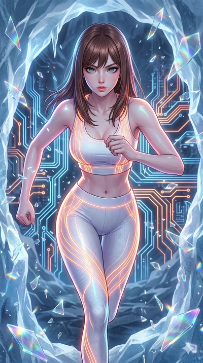 score_9, masterpiece, best quality, ultra-detailed, high-budget anime keyframe, editorial fashion photography, tasteful artistic composition, Korean woman. upper body close-up from the thighs up, character filling the screen for maximum presence. bre