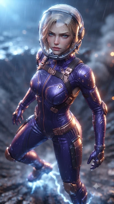 score_9, masterpiece, best quality, ultra-detailed, high-budget anime keyframe, editorial fashion photography, tasteful artistic composition, Caucasian woman. close-up cowboy shot from the waist and thighs up, the character dominates the composition,