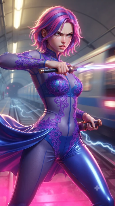 score_9, masterpiece, best quality, ultra-detailed, high-budget anime keyframe, editorial fashion photography, tasteful artistic composition, realistic cosplay photography, Caucasian woman, strictly human ears. close-up cowboy shot from the waist and