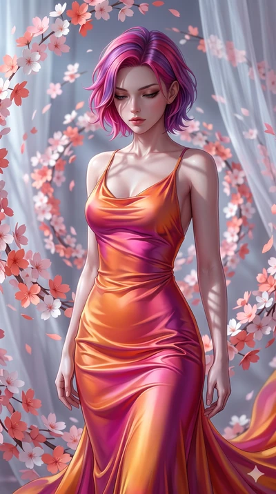 score_9, masterpiece, best quality, ultra-detailed, high-budget anime keyframe, editorial fashion photography, tasteful artistic composition, Caucasian woman, strictly human ears. close-up cowboy shot from the waist and thighs up, the character domin