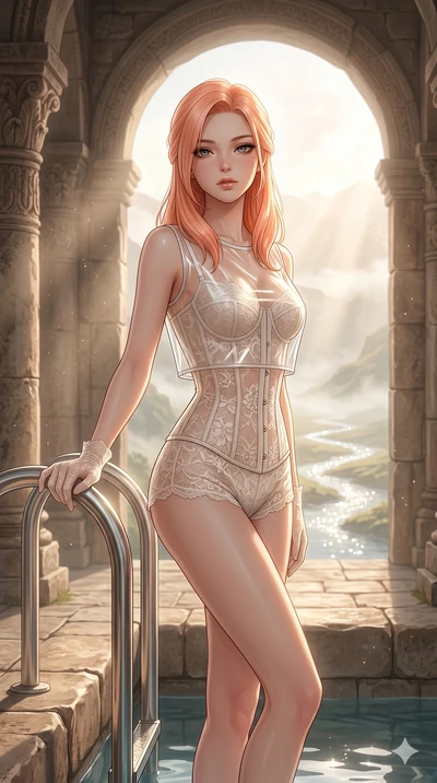 score_9, masterpiece, best quality, ultra-detailed, high-budget anime keyframe, editorial fashion photography, tasteful artistic composition, Japanese woman. cowboy shot from the thighs up, character and outfit filling the frame for maximum editorial