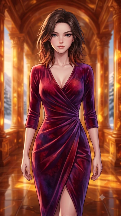 score_9, masterpiece, best quality, ultra-detailed, high-budget anime keyframe, editorial fashion photography, tasteful artistic composition, Korean woman. close-up cowboy shot from the waist and thighs up, the character dominates the composition, fi