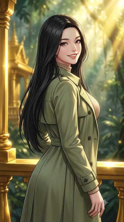 score_9, masterpiece, best quality, ultra-detailed, high-budget anime keyframe, editorial fashion photography, tasteful artistic composition, Korean woman. close-up cowboy shot from the waist and thighs up, the character dominates the composition, fi