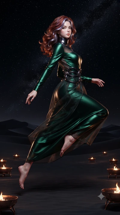 score_9, masterpiece, best quality, ultra-detailed, high-budget anime keyframe, editorial fashion photography, tasteful artistic composition, Caucasian woman. low angle full-body shot from head to toe showing her feet, filling the entire 9:16 vertica