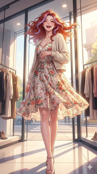 score_9, masterpiece, best quality, ultra-detailed, high-budget anime keyframe, vibrant anime aesthetic, Caucasian woman, strictly human ears. low angle full-body shot from head to toe showing her feet, filling the entire 9:16 vertical frame with her