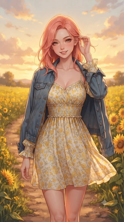 score_9, masterpiece, best quality, ultra-detailed, high-budget anime keyframe, editorial fashion photography, tasteful artistic composition, Japanese woman. close-up cowboy shot from the waist and thighs up, the character dominates the composition, 
