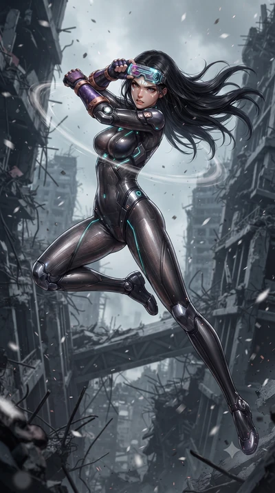 score_9, masterpiece, best quality, ultra-detailed, high-budget anime keyframe, editorial fashion photography, tasteful artistic composition, Korean woman. low angle full-body shot from head to toe showing her feet, filling the entire 9:16 vertical f