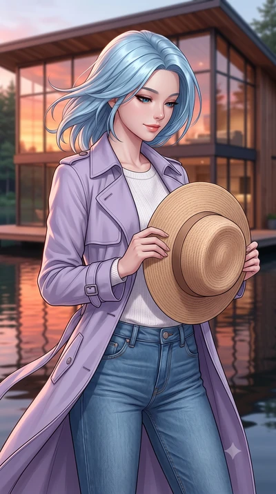 score_9, masterpiece, best quality, ultra-detailed, high-budget anime keyframe, editorial fashion photography, tasteful artistic composition, Korean woman woman. close-up cowboy shot from the waist and thighs up, the character dominates the compositi