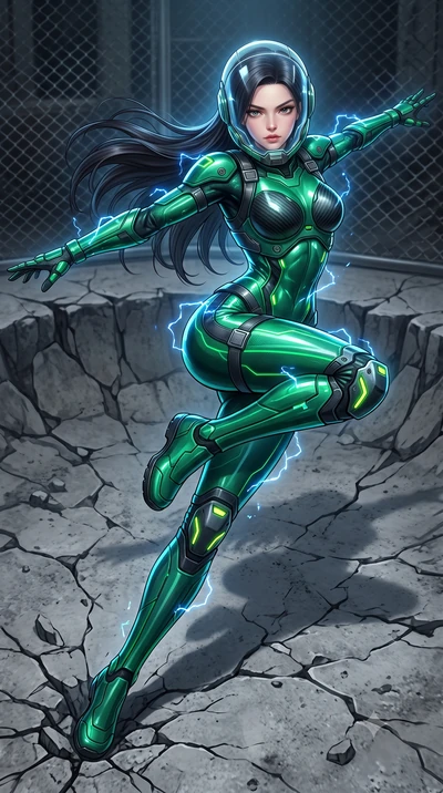 score_9, masterpiece, best quality, ultra-detailed, high-budget anime keyframe, semi-realistic 3D game render, editorial fashion photography, tasteful artistic composition, Korean woman. low angle full-body shot from head to toe showing her feet, fil