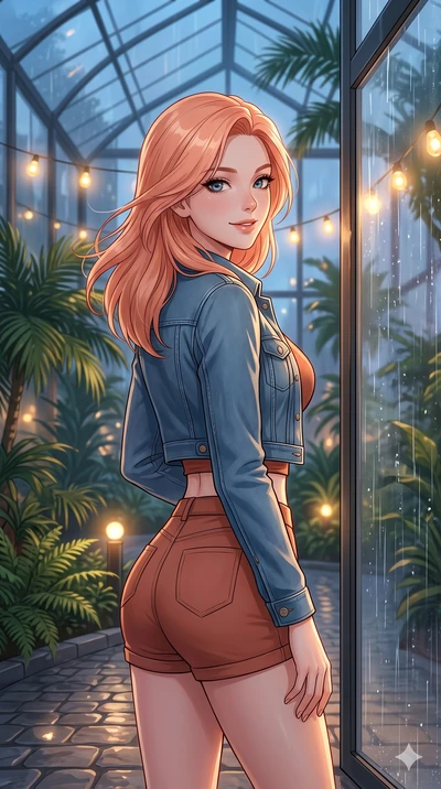 score_9, masterpiece, best quality, ultra-detailed, high-budget anime keyframe, vibrant anime aesthetic, Japanese woman. close-up cowboy shot from the waist and thighs up, the character dominates the composition, filling the frame with her large pres