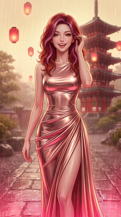 score_9, masterpiece, best quality, ultra-detailed, high-budget anime keyframe, editorial fashion photography, tasteful artistic composition, Caucasian woman, strictly human ears. close-up cowboy shot from the waist and thighs up, the character domin