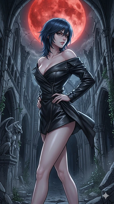 score_9, masterpiece, best quality, ultra-detailed, high-budget anime keyframe, editorial fashion photography, tasteful artistic composition, Caucasian woman, strictly human ears. cowboy shot from the thighs up, character and outfit filling the frame