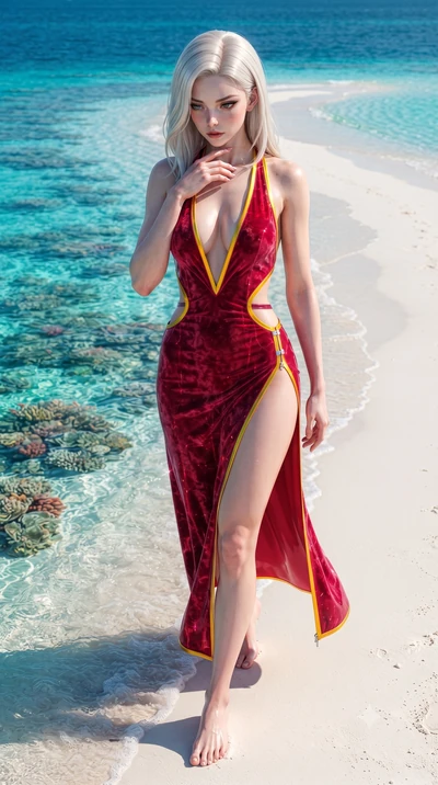 score_9, masterpiece, best quality, ultra-detailed, high-budget anime keyframe, editorial fashion photography, tasteful artistic composition, Caucasian woman. close-up cowboy shot from the waist and thighs up, the character dominates the composition,