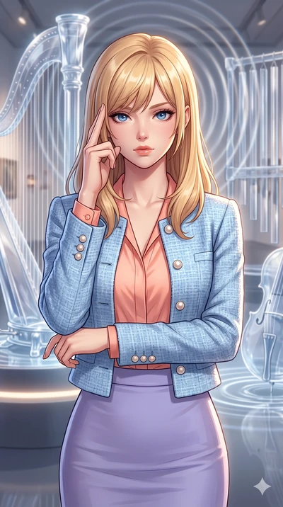 score_9, masterpiece, best quality, ultra-detailed, high-budget anime keyframe, editorial fashion photography, tasteful artistic composition, Caucasian woman, strictly human ears. close-up cowboy shot from the waist and thighs up, the character domin