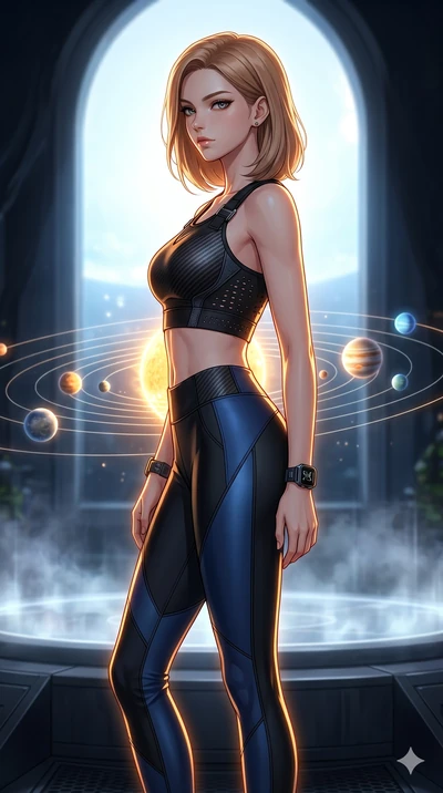 score_9, masterpiece, best quality, ultra-detailed, high-budget anime keyframe, editorial fashion photography, tasteful artistic composition, Korean woman. cowboy shot from the thighs up, character and outfit filling the frame for maximum editorial p