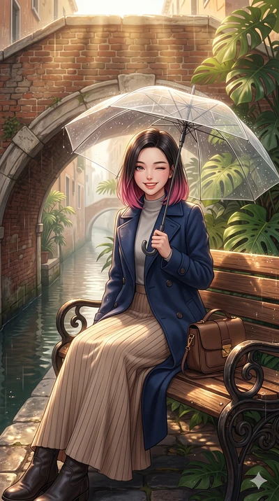 score_9, masterpiece, best quality, ultra-detailed, high-budget anime keyframe, vibrant anime aesthetic, Korean woman. low angle full-body shot from head to toe showing her feet, filling the entire 9:16 vertical frame with her statuesque presence, st