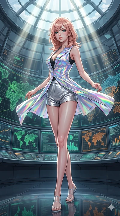score_9, masterpiece, best quality, ultra-detailed, high-budget anime keyframe, editorial fashion photography, tasteful artistic composition, Japanese woman. low angle full-body shot from head to toe showing her feet, filling the entire 9:16 vertical