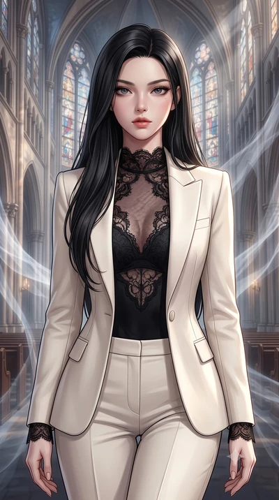 score_9, masterpiece, best quality, ultra-detailed, high-budget anime keyframe, editorial fashion photography, tasteful artistic composition, Korean woman. close-up cowboy shot from the waist and thighs up, the character dominates the composition, fi