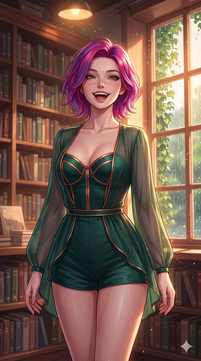 score_9, masterpiece, best quality, ultra-detailed, high-budget anime keyframe, vibrant anime aesthetic, Caucasian woman, strictly human ears. close-up cowboy shot from the waist and thighs up, the character dominates the composition, filling the fra