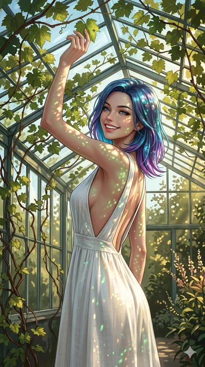 score_9, masterpiece, best quality, ultra-detailed, high-budget anime keyframe, editorial fashion photography, tasteful artistic composition, Caucasian woman, strictly human ears. cowboy shot from the thighs up, character and outfit filling the frame