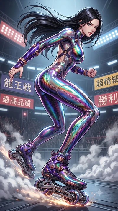 score_9, masterpiece, best quality, ultra-detailed, high-budget anime keyframe, semi-realistic 3D game render, editorial fashion photography, tasteful artistic composition, Korean woman. low angle full-body shot from head to toe showing her feet, fil