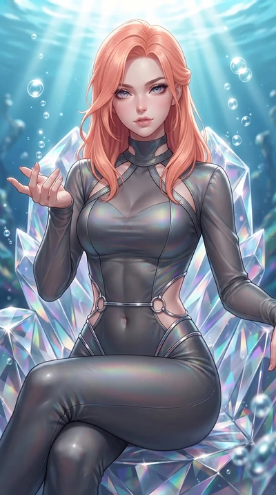 score_9, masterpiece, best quality, ultra-detailed, high-budget anime keyframe, editorial fashion photography, tasteful artistic composition, Japanese woman. close-up cowboy shot from the waist and thighs up, the character dominates the composition, 