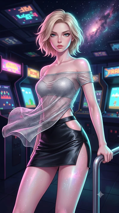 score_9, masterpiece, best quality, ultra-detailed, high-budget anime keyframe, editorial fashion photography, tasteful artistic composition, Caucasian woman, strictly human ears. close-up cowboy shot from the waist and thighs up, the character domin