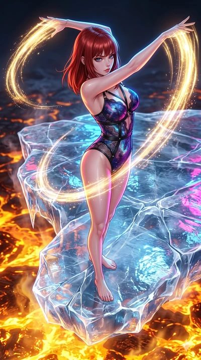score_9, masterpiece, best quality, ultra-detailed, high-budget anime keyframe, editorial fashion photography, tasteful artistic composition, Caucasian woman, strictly human ears. upper body close-up from the thighs up, character filling the screen f