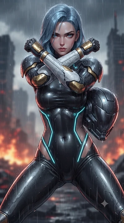 score_9, masterpiece, best quality, ultra-detailed, high-budget anime keyframe, editorial fashion photography, tasteful artistic composition, Korean woman. close-up cowboy shot from the waist and thighs up, the character dominates the composition, fi