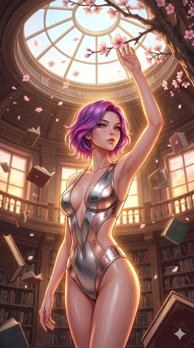 score_9, masterpiece, best quality, ultra-detailed, high-budget anime keyframe, editorial fashion photography, tasteful artistic composition, Caucasian woman, strictly human ears. cowboy shot from the thighs up, character and outfit filling the frame