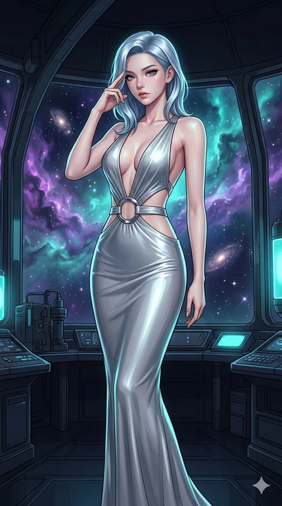 score_9, masterpiece, best quality, ultra-detailed, high-budget anime keyframe, editorial fashion photography, tasteful artistic composition, Korean woman. cowboy shot from the thighs up, character and outfit filling the frame for maximum editorial p