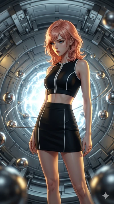 score_9, masterpiece, best quality, ultra-detailed, high-budget anime keyframe, editorial fashion photography, tasteful artistic composition, Japanese woman. cowboy shot from the thighs up, character and outfit filling the frame for maximum editorial