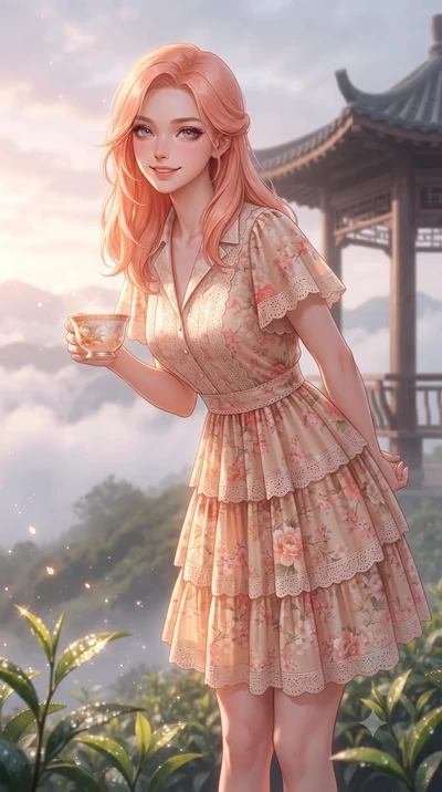score_9, masterpiece, best quality, ultra-detailed, high-budget anime keyframe, editorial fashion photography, tasteful artistic composition, Japanese woman. close-up cowboy shot from the waist and thighs up, the character dominates the composition, 