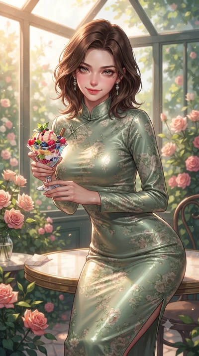 score_9, masterpiece, best quality, ultra-detailed, high-budget anime keyframe, editorial fashion photography, tasteful artistic composition, Korean woman. close-up cowboy shot from the waist and thighs up, the character dominates the composition, fi