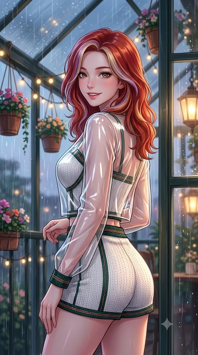 score_9, masterpiece, best quality, ultra-detailed, high-budget anime keyframe, vibrant anime aesthetic, Caucasian woman, strictly human ears. close-up cowboy shot from the waist and thighs up, the character dominates the composition, filling the fra