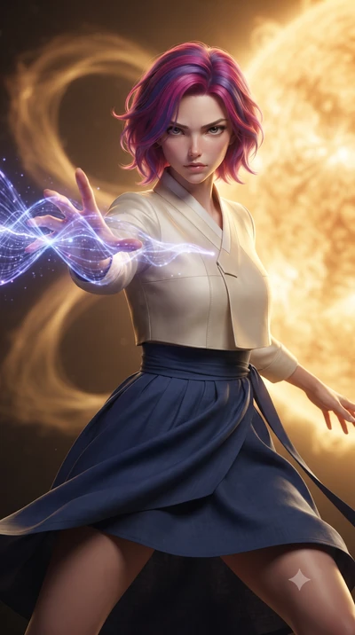 score_9, masterpiece, best quality, ultra-detailed, high-budget anime keyframe, editorial fashion photography, tasteful artistic composition, realistic cosplay photography, Caucasian woman, strictly human ears. close-up cowboy shot from the waist and