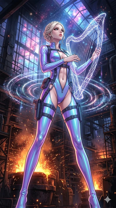 score_9, masterpiece, best quality, ultra-detailed, High-budget Anime Keyframe, vibrant colors, fluid line-art, expressive lighting, cinematic composition, Ufotable-style visual effects, top-tier animation quality, Caucasian woman with pale skin, blo
