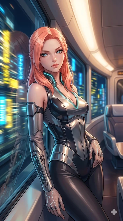score_9, masterpiece, best quality, ultra-detailed, high-budget anime keyframe, editorial fashion photography, tasteful artistic composition, Japanese woman. Upper body close-up from the thighs up, character filling the screen for maximum presence. S