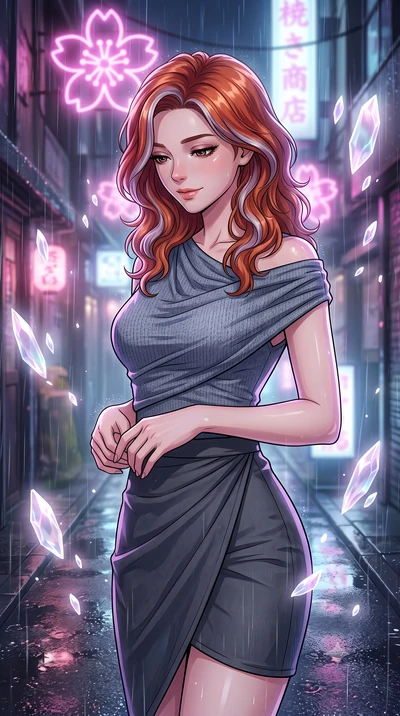 score_9, masterpiece, best quality, ultra-detailed, high-budget anime keyframe, editorial fashion photography, tasteful artistic composition, gorgeous anime illustration, with clean line-art, distinct ink outlines, and high-contrast stereoscopic dept