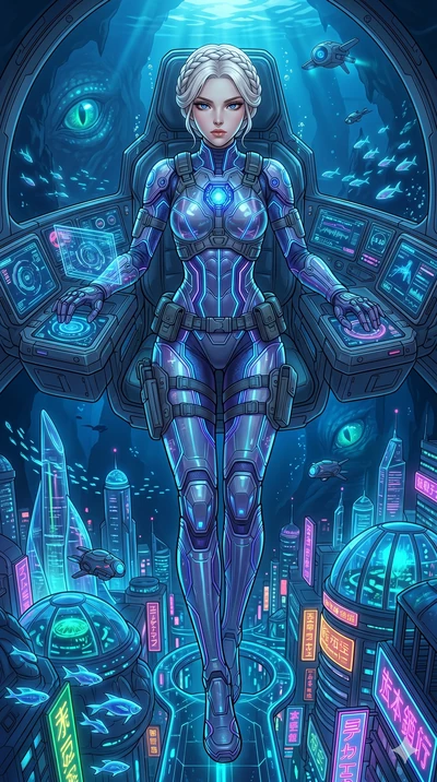 score_9, masterpiece, best quality, ultra-detailed, high-budget anime movie keyframe, cinematic anime lighting, intricate line art, Caucasian (strictly human ears) woman. Dynamic full-body shot stretching the vertical silhouette with extreme perspect