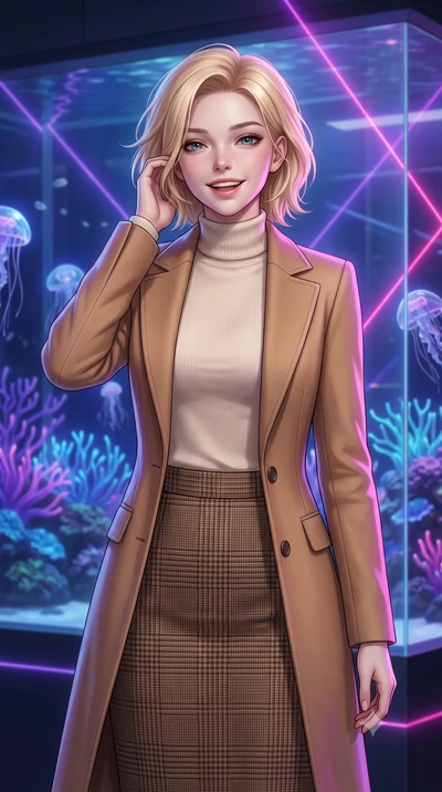 score_9, masterpiece, best quality, ultra-detailed, high-budget anime keyframe, editorial fashion photography, tasteful artistic composition, Caucasian woman, strictly human ears. close-up cowboy shot from the waist and thighs up, the character domin