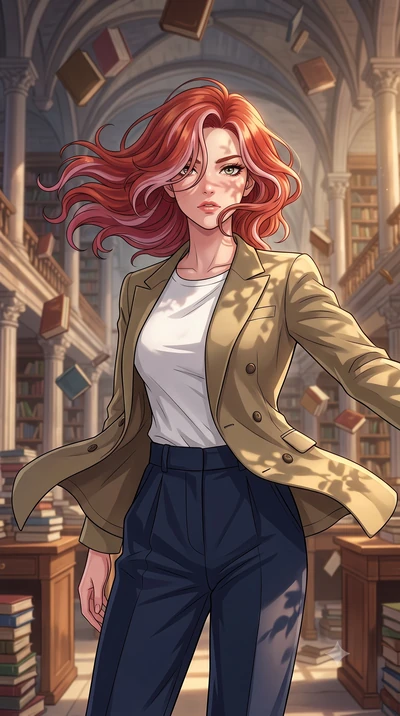 score_9, masterpiece, best quality, ultra-detailed, high-budget anime keyframe, clean line-art, cel-shading, Caucasian woman, strictly human ears. close-up cowboy shot from the waist and thighs up, the character dominates the composition, filling the
