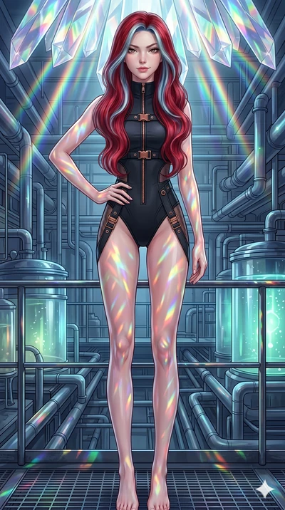 score_9, masterpiece, best quality, ultra-detailed, high-budget anime keyframe, editorial fashion photography, tasteful artistic composition, Caucasian woman, strictly human ears. cowboy shot from the thighs up, character and outfit filling the frame